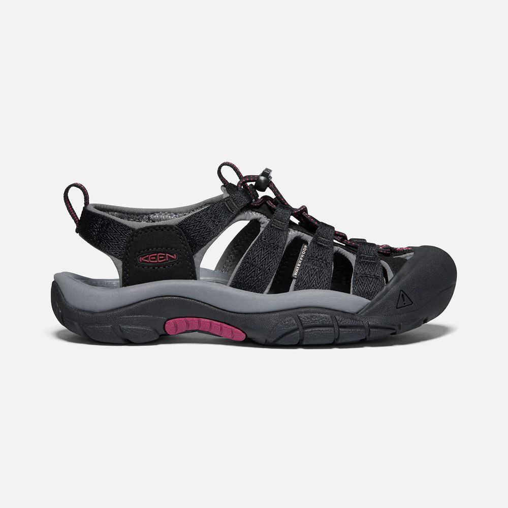 Keen Outdoor Sandalet Kadın Siyah - Newport H2 - Türkiye HDMK01678